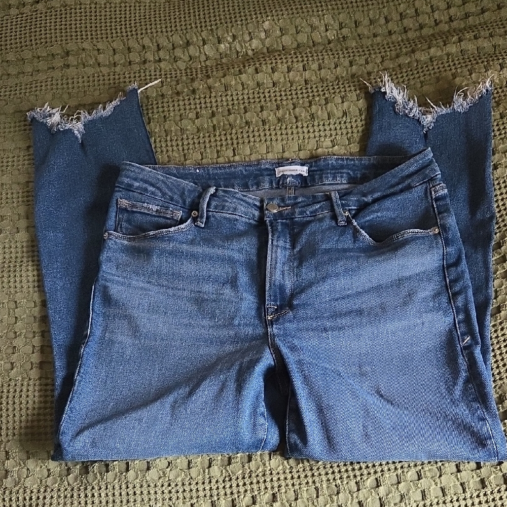 Good American Blue Distressed Jeans